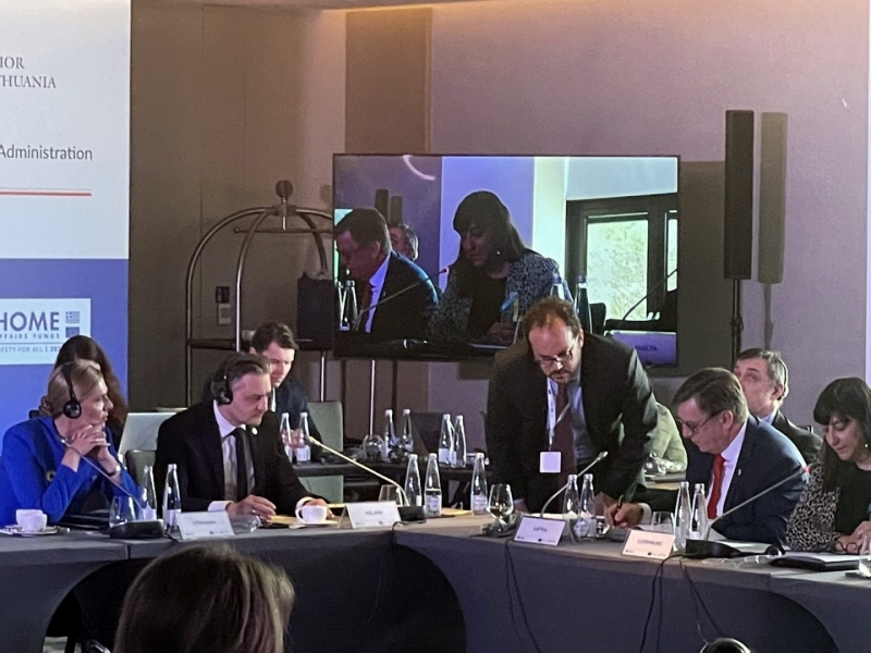 Iekšlietu ministrs konferencē Grieķijā