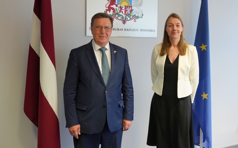 Iekšlietu ministrs un Norvēģijas vēstniece Latvijā