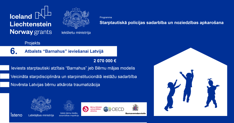 Par "Atbalsts Barnahus ieviešanai Latvijā"