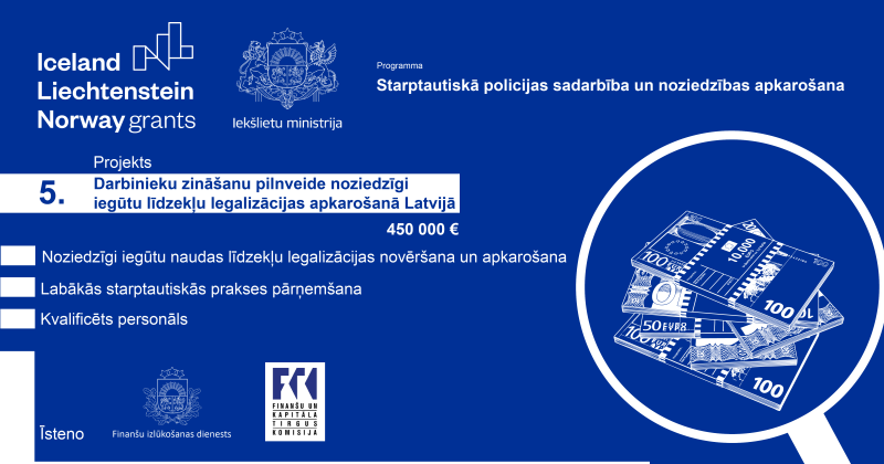 Par "Darbinieku zināšanu pilnveide noziedzīgi iegūtu līdzekļu legalizācijas apkarošanā Latvijā"