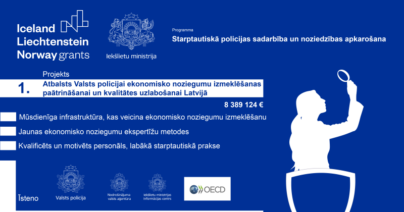 Par "Atbalsts Valsts policijai ekonomisko noziegumu izmeklēšanas paātrināšanai un kvalitātes uzlabošanai Latvijā"