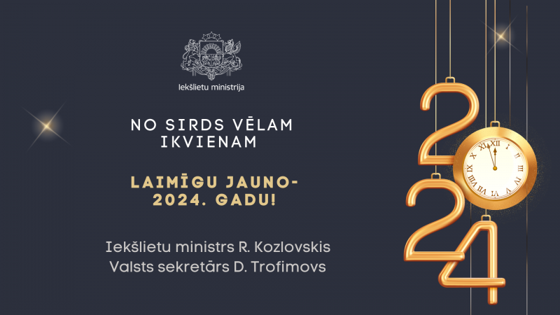 No sirds vēlam ikvienam laimīgu Jauno - 2024. gadu!