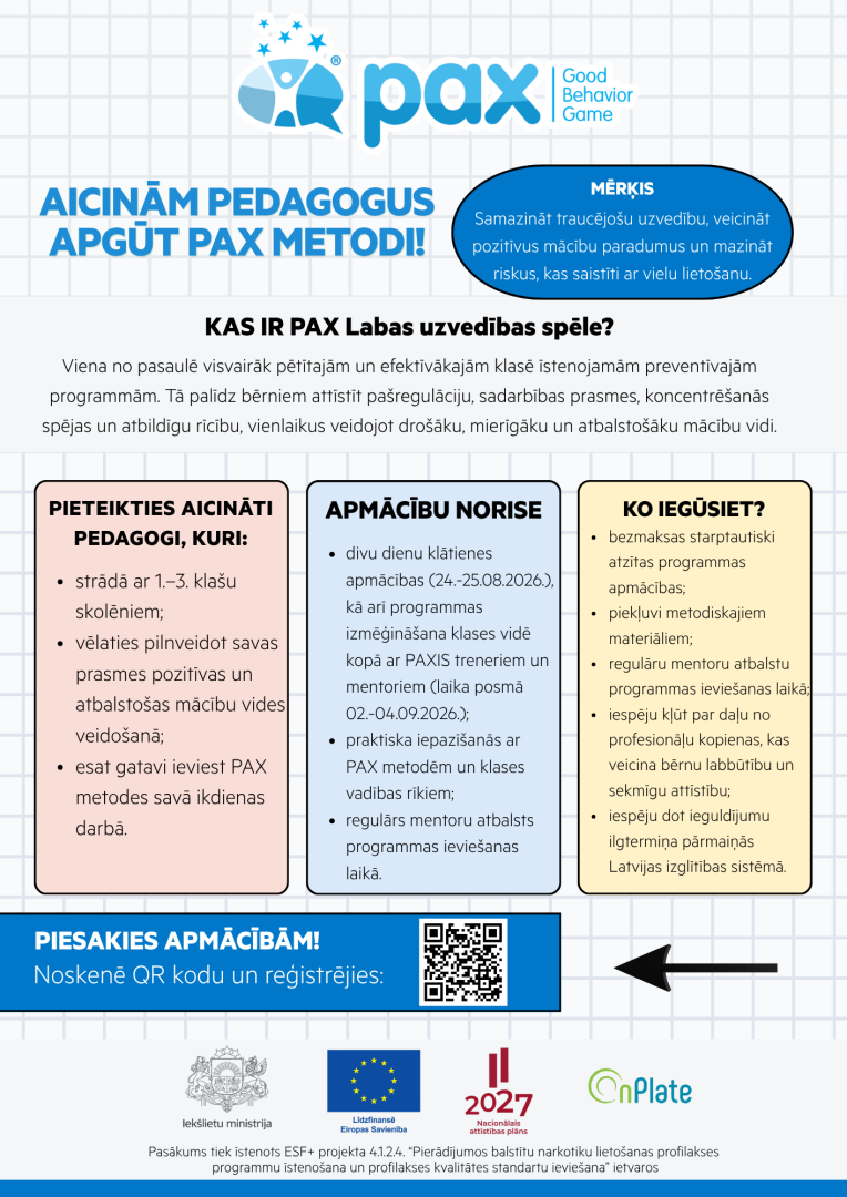 Plakāts pedagogiem