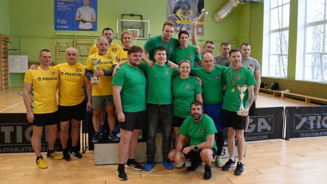 Iekšlietu ministrijas čempionāta sacensībās galda tenisā 