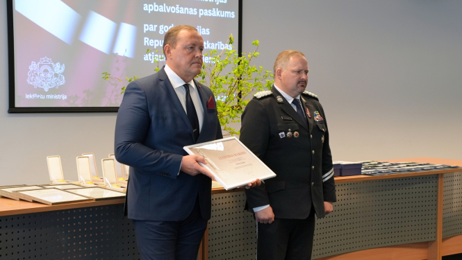 Apbalvošanas pasākums par godu Latvijas Neatkarības atjaunošanas 36.gadadienai