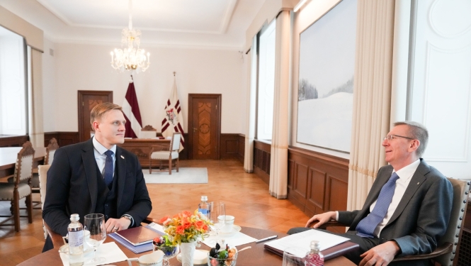 J.Dombrava tiekas ar Valsts prezidentu