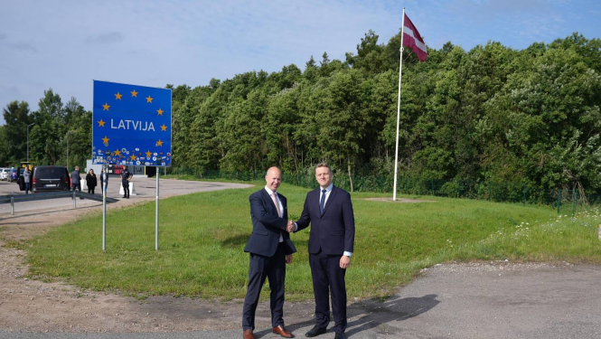 Latvijas un Igaunijas iekšlietu ministri