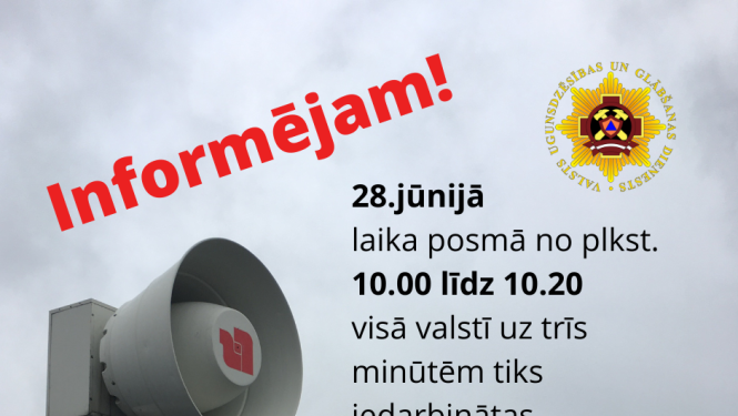 VUGD sirēnu pārbaude