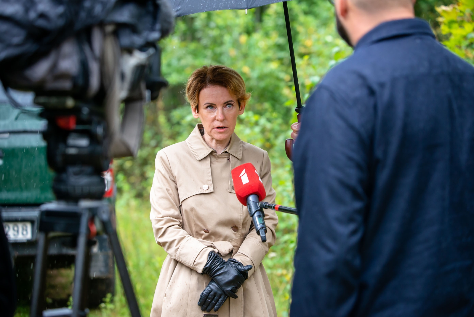 ministre sniedz interviju televīzijai