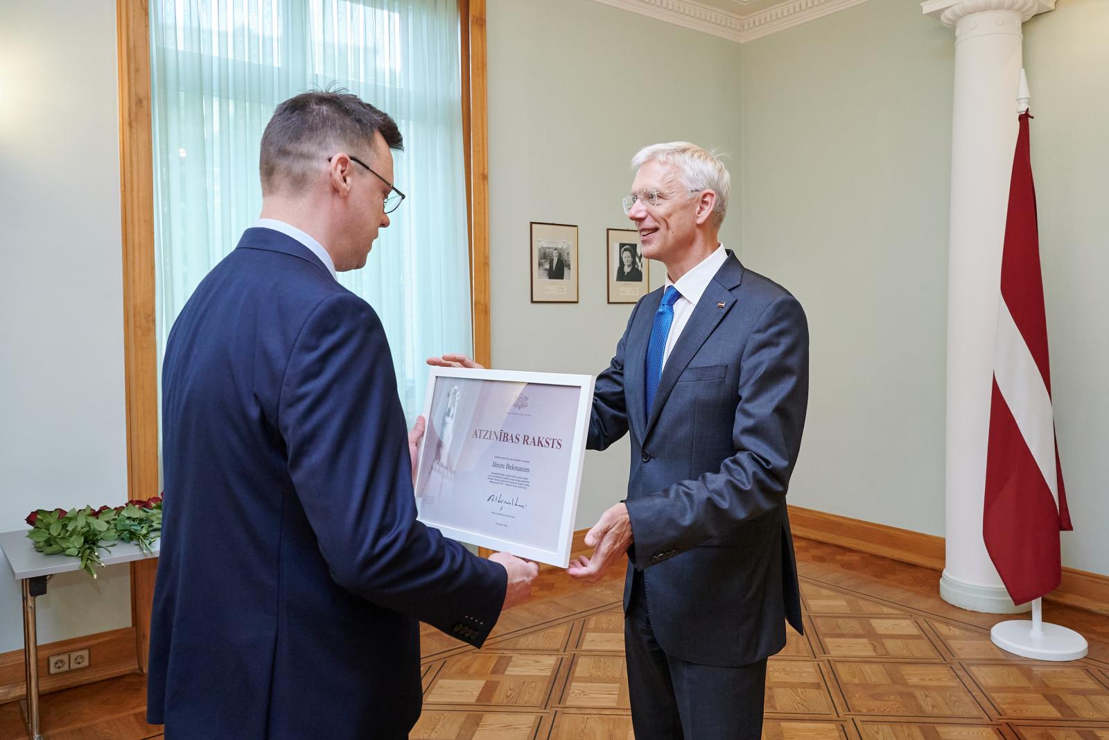 MK Atzinības raksts