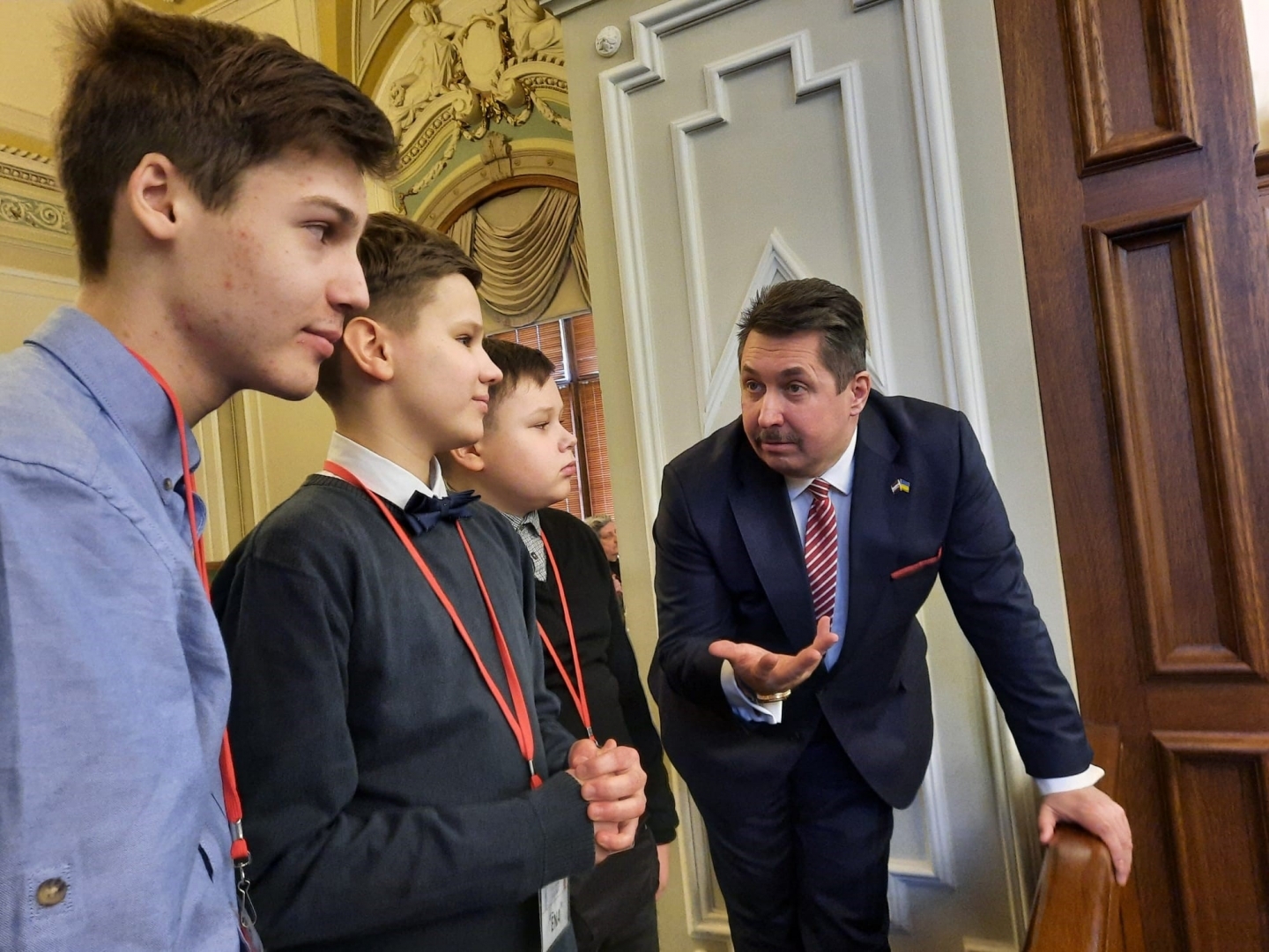 Igors Rajevs ar jauniešiem