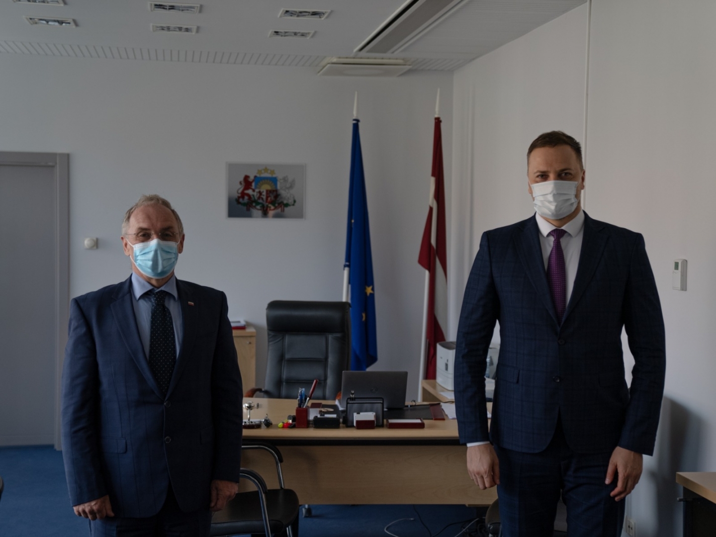 Slovēnijas iekšlietu ministrs un Latvijas iekšlietu ministrs
