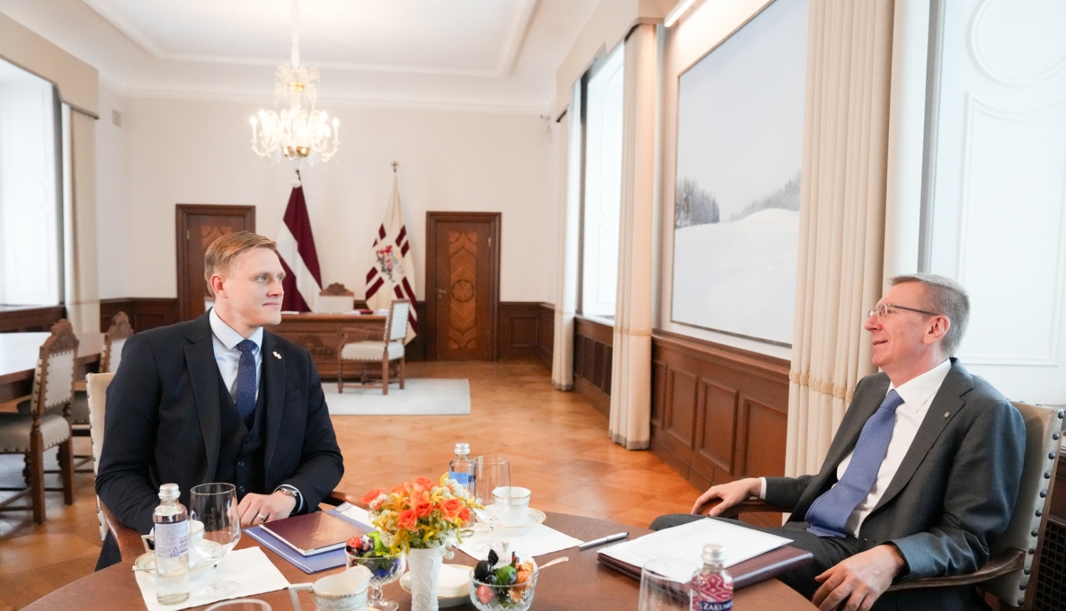 J.Dombrava tiekas ar Valsts prezidentu