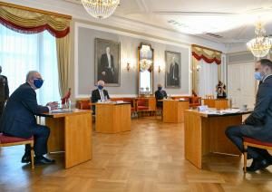 iekšlietu ministrs tiekas ar valsts prezidentu