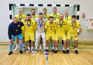 Iekšlietu ministrijas čempionāta sacensībās telpu futbolā uzvar  Valsts robežsardzes komanda