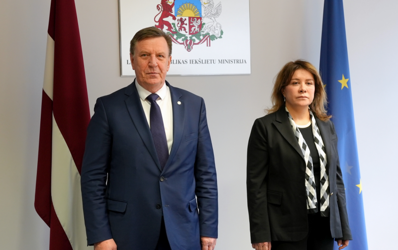 Iekšlietu ministrs un Turcijas vēstniece Latvijā