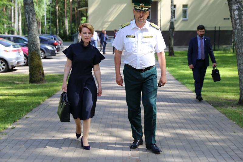 Iekšlietu ministre un Valsts robežsardzes priekšnieks