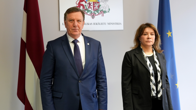 Iekšlietu ministrs un Turcijas vēstniece Latvijā