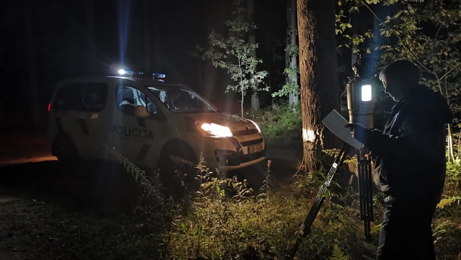 Nozieguma vietas vizualizācija