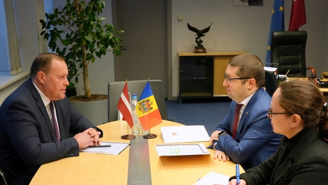 Iekšlietu ministra tikšanās ar Moldovas vēstnieku