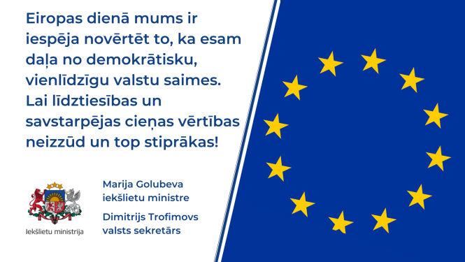 Apsveikums Eiropas dienā 