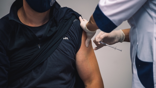 Vakcinē Valsts policiju