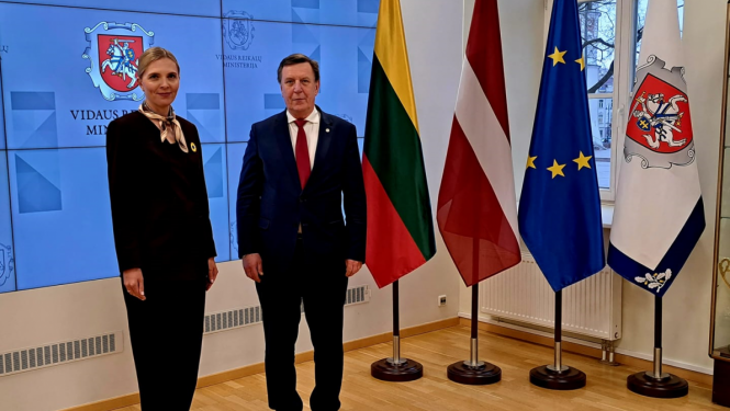 Latvijas un Lietuvas iekšlietu ministri