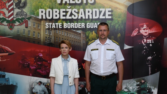 iekšlietu ministre un VRS priekšnieks