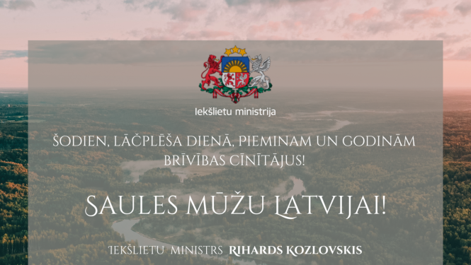 Lāčplēša dienas apsveikums