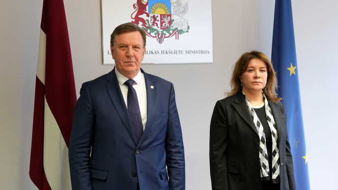 Iekšlietu ministrs un Turcijas vēstniece Latvijā