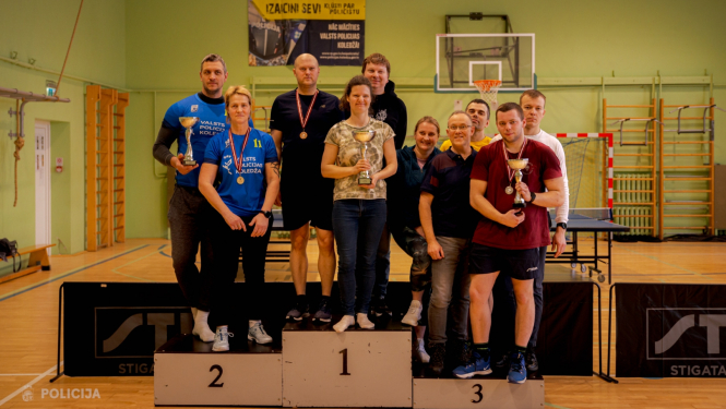 Valsts policijas čempionāta sacensības galda tenisā