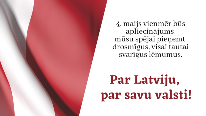 4.maija apsveikums no iekšlietu ministra Māra Kučinska