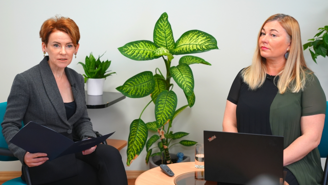 Iekšlietu ministre un Labklājības ministrijas pārstāve