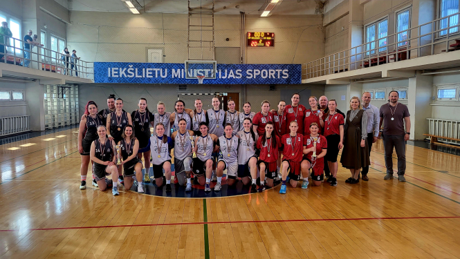 Iekšlietu ministrijas atklātā čempionāta sacensībās basketbolā sievietēm  uzvar Valsts policijas koledžas komanda