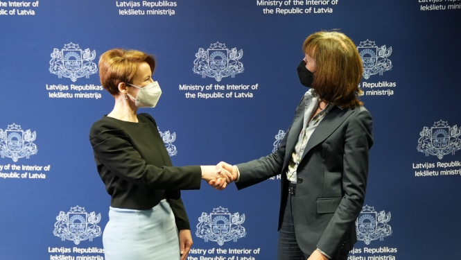 iekšlietu ministres tikšanās