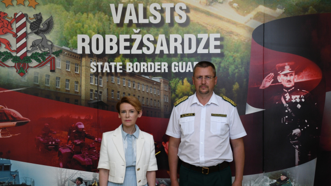 iekšlietu ministre un VRS priekšnieks