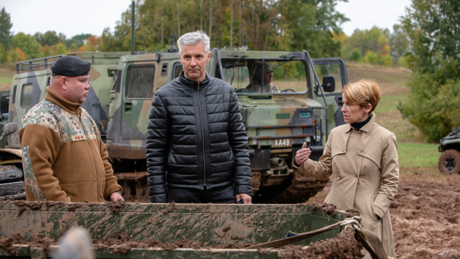 Ministre pie Baltkrievijas robežas