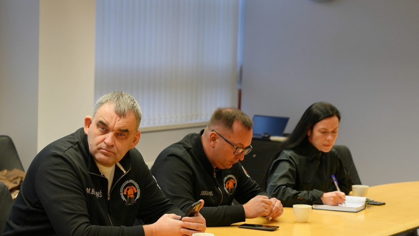 Iekšlietu ministrs Rihards Kozlovskis tiekas ar Latvijas brīvprātīgo ugunsdzēsēju savienības pārstāvjiem