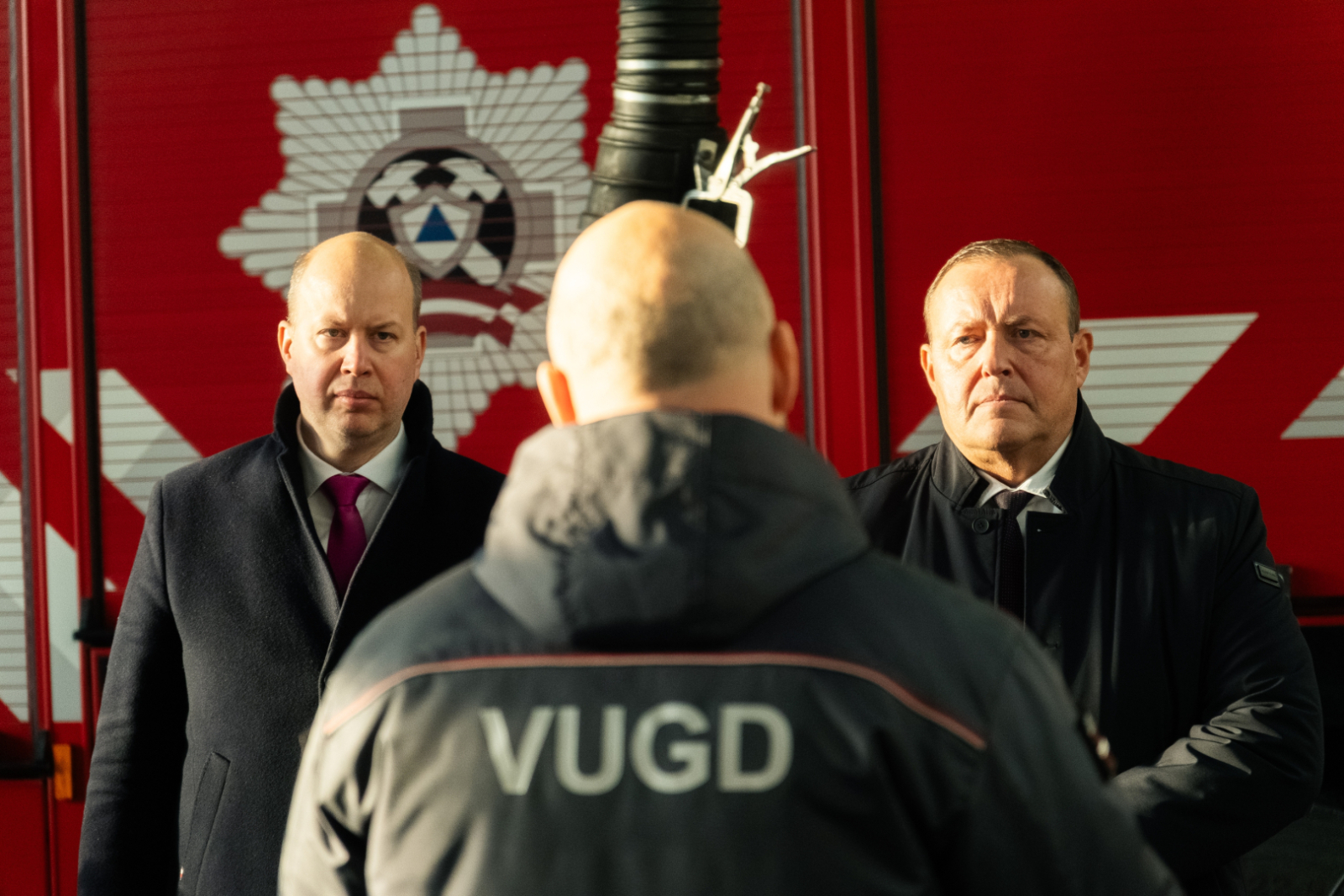 Igaunijas iekšlietu ministrs Igors Taro tiekas ar savu Latvijas kolēģi Rihardu Kozlovski, lai pārrunātu sadarbību cīņā pret pārrobežu noziedzību