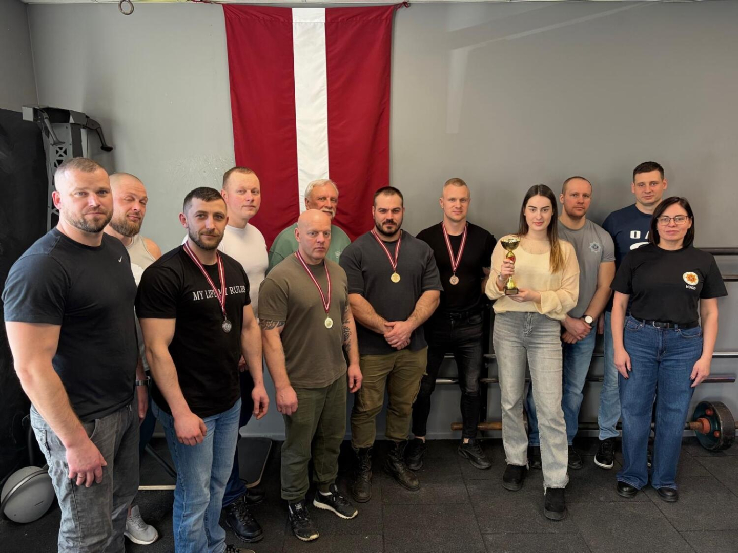 Iekšlietu ministrijas atklātā čempionāta sacensības svara stieņa spiešanā guļus