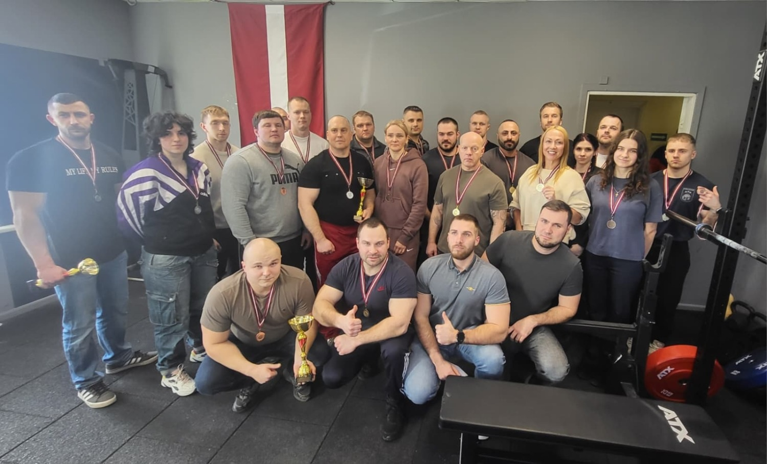 Iekšlietu ministrijas atklātā čempionāta sacensības svara stieņa spiešanā guļus