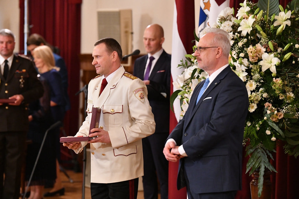 Apbalvojuma pasniegšana 