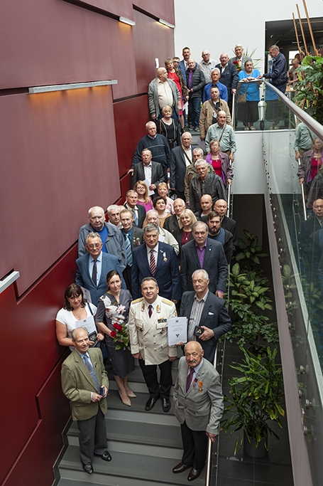 Čornobiļas AES seku likvidēšanas dalībnieku godināšana