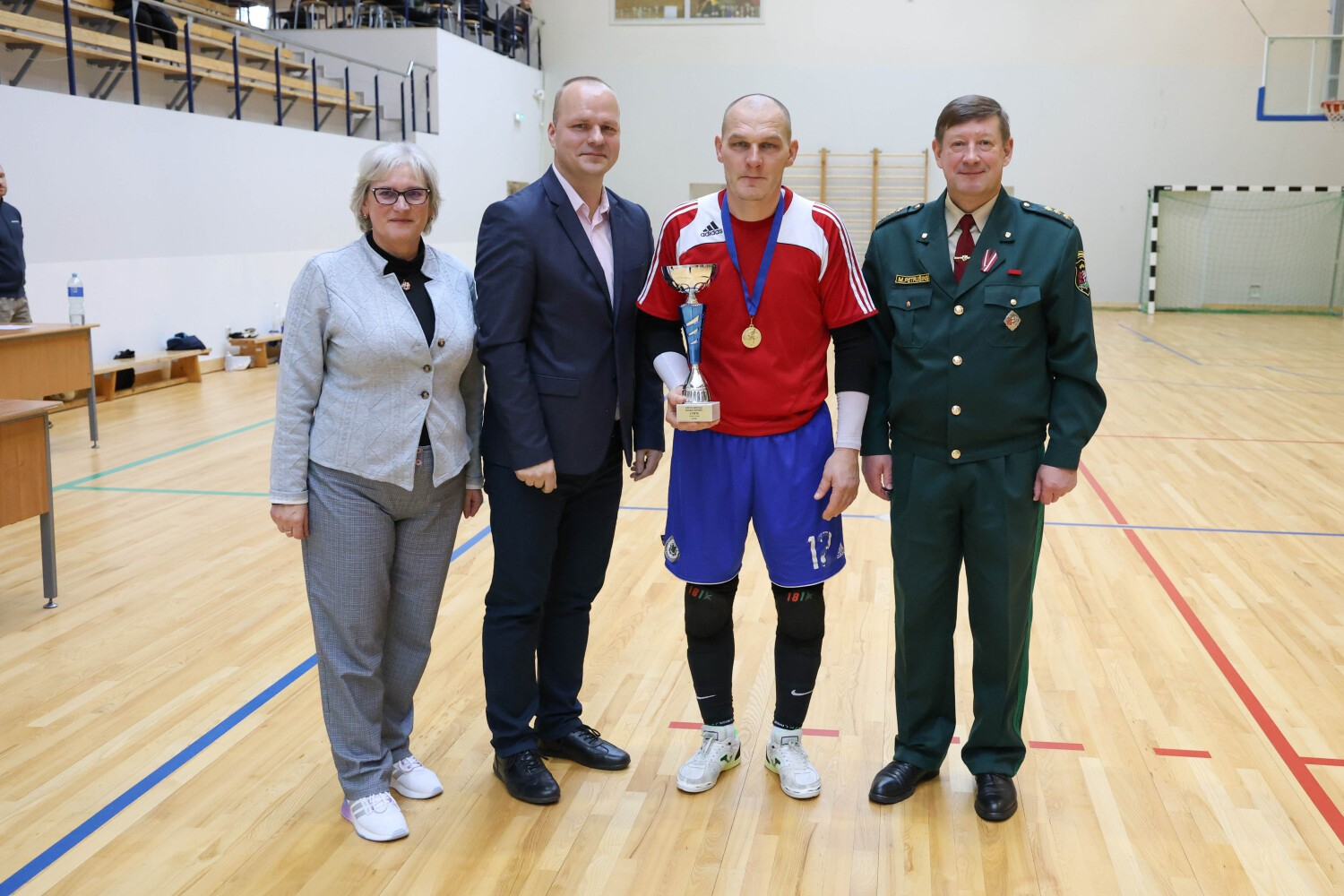 Iekšlietu ministrijas čempionāta sacensībās telpu futbolā uzvar  Valsts robežsardzes komanda
