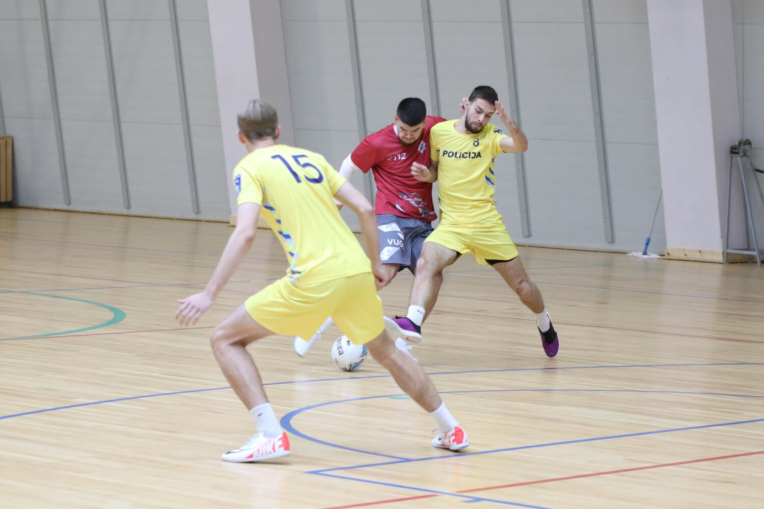 Iekšlietu ministrijas čempionāta sacensībās telpu futbolā uzvar  Valsts robežsardzes komanda