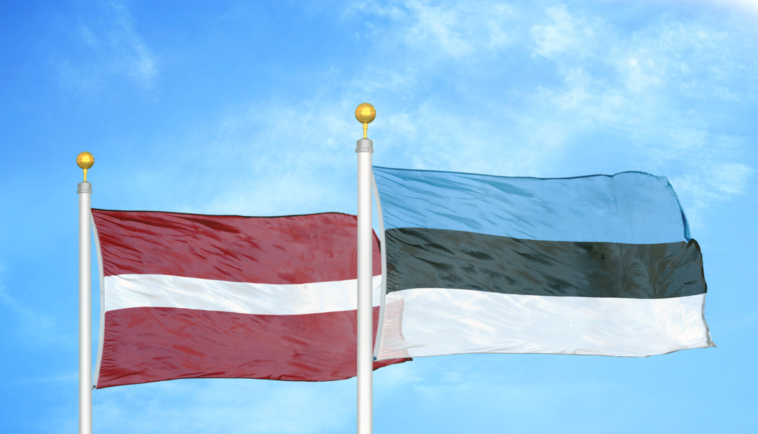 Latvijas un Igaunijas karogs