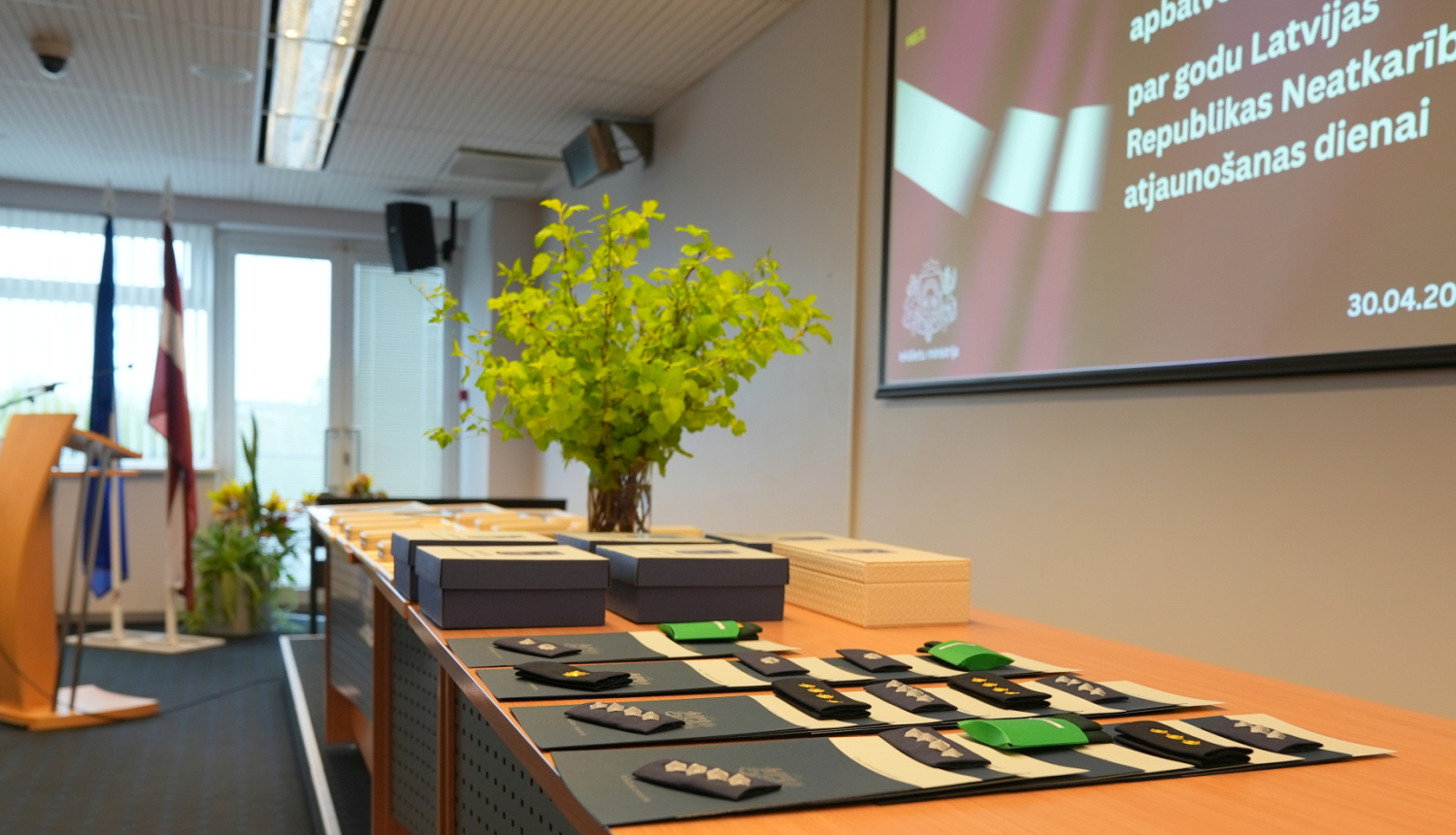 Apbalvošanas pasākums par godu Latvijas Republikas Neatkarības atjaunošanas 35. gadadienai 