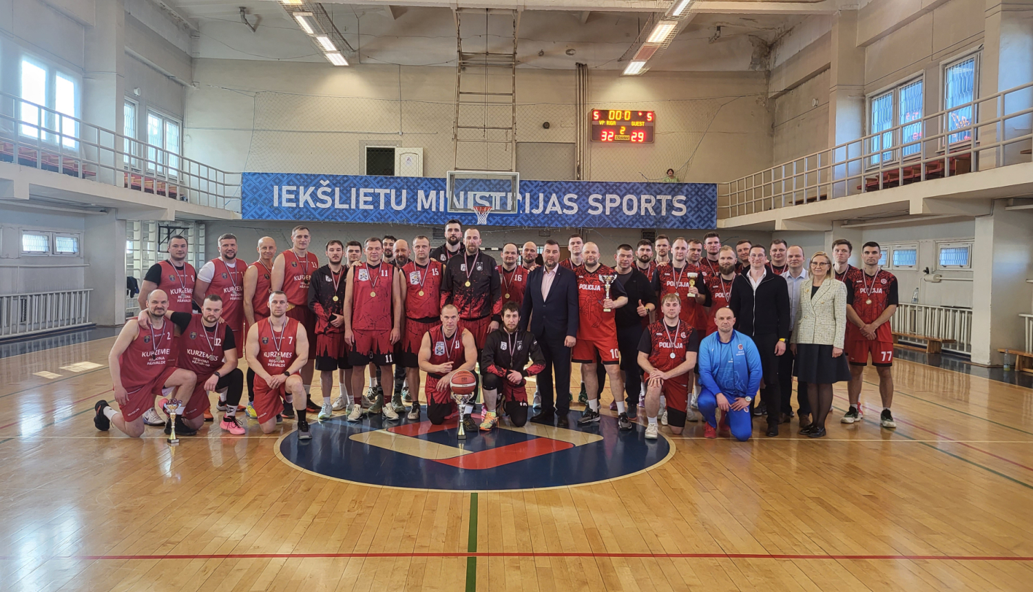 Valsts policijas čempionāta sacensībās basketbolā uzvar Rīgas reģiona pārvaldes komanda
