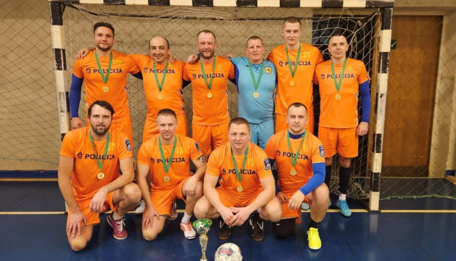 Valsts policijas čempionāta sacensībās telpu futbolā uzvar Valsts policijas Latgales reģiona pārvaldes komanda