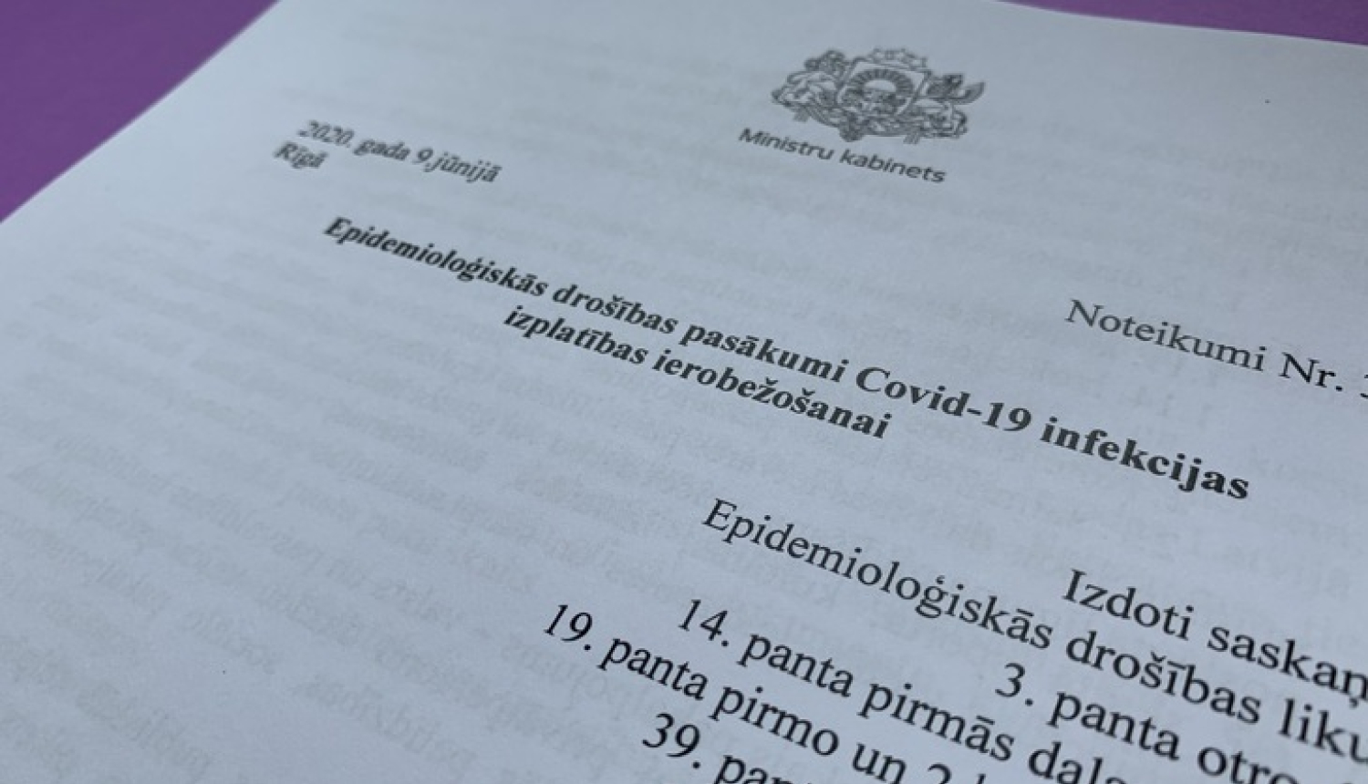 Epidemiloģiskie drošības pasākumi